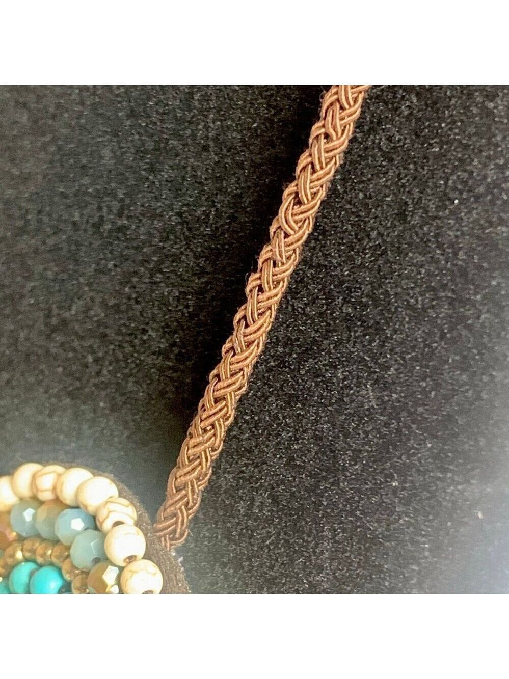 Beaded Bib Collar Necklace Thai Style - Picture 4 of 8